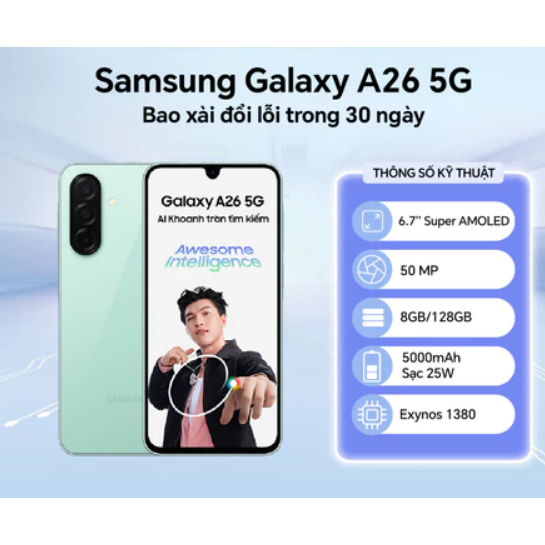 Điện Thoại Samsung Galaxy A26 5G 8GB/128GB
