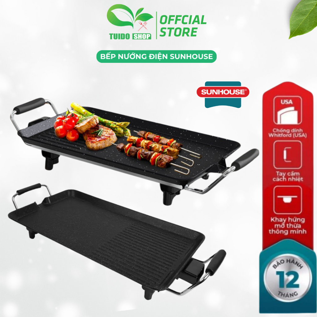 Bếp nướng điện SUNHOUSE - model: SHD4600, Bảo hành 12 tháng - TUIDO SHOP