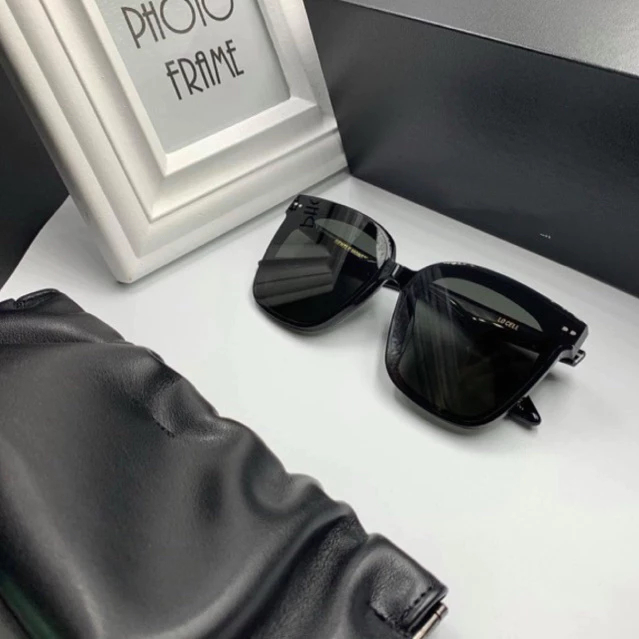 [Peinn] Kính râm dáng vuông thời trang mắt đen đen cho nam nữ - Bự Store