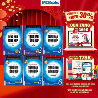  Sách - Tiếng Hàn tổng hợp dành cho người Việt Nam - Phiên bản đen trắng  Lẻ Combo  