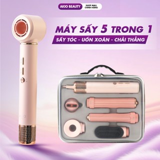  Máy Sấy Tóc Tạo Kiểu 5in1 AKIO Công Nghệ Ion Âm Bảo Vệ Tóc Công Suất 1300W Bảo Hành 36 Tháng 