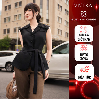  Áo Vest Nữ Lucia SUITS BY CHAN VIVIKA  Tặng Belt  áo công sở thanh lịch sang trọng đi làm dự tiệc đi chơi  tết 