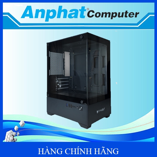 Vỏ Máy Tính Case Gaming T-Wolf SeaView CG300B GAMING Đen Kèm 3 Fan – Hàng Chính Hãng