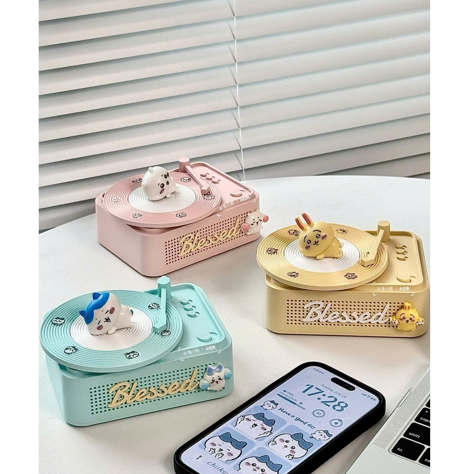 [Màu mới] Loa Bluetooth mini Blessed làm quà tặng sinh nhật cho bé trai và bé gái, đĩa than cổ điển 