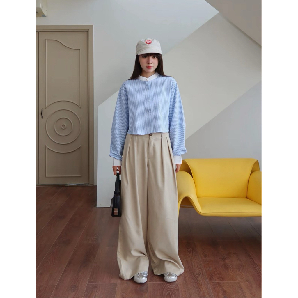 WEPRETTY CLOTHES - Pass Áo Tay Dài Croptop ✨