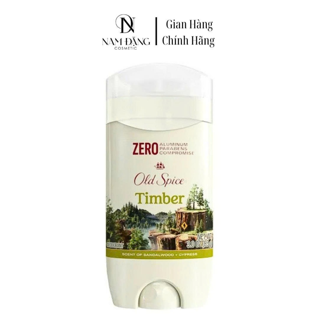 (hàng mới về)Sáp lăn khử mùi Old Spice hương Timber 85g sáp xanh