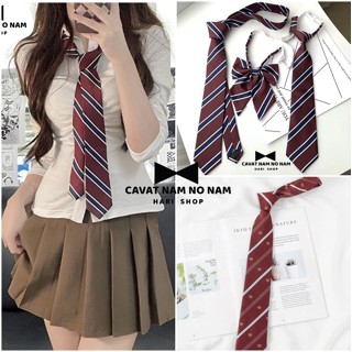 Cavat đỏ kẻ, cavat caro. cavat phụ kiện làm thắt lưng đẹp, cavat kỷ yếu nam nữ
