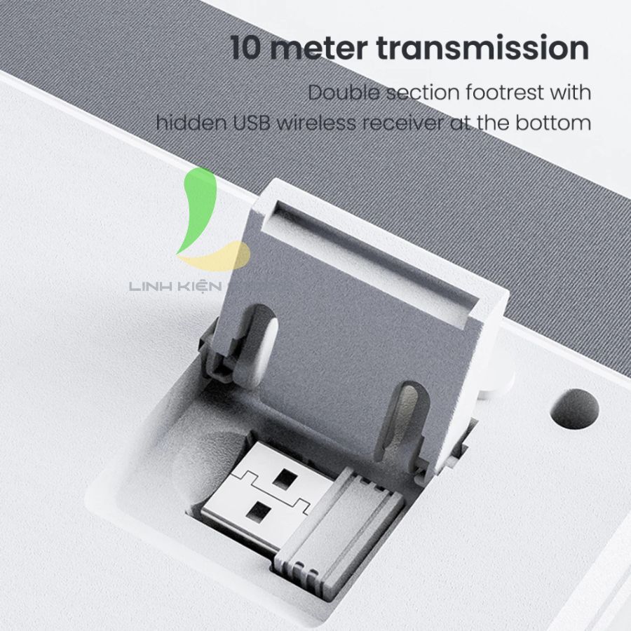 Bàn Phím Không Dây HOSAN XUNFOX TK100 Trang Bị Đèn Nền RGB, Kết Nối 2 Chế Độ Đa Năng | BigBuy360 - bigbuy360.vn