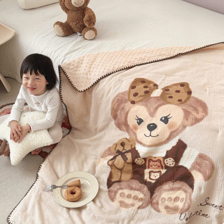 Chăn Cotton Linen Cao Cấp Cho Bé – Vải Linen Mềm Mịn Êm Ái, Siêu Mát Thoáng Khí An Toàn Cho Da Nhạy 