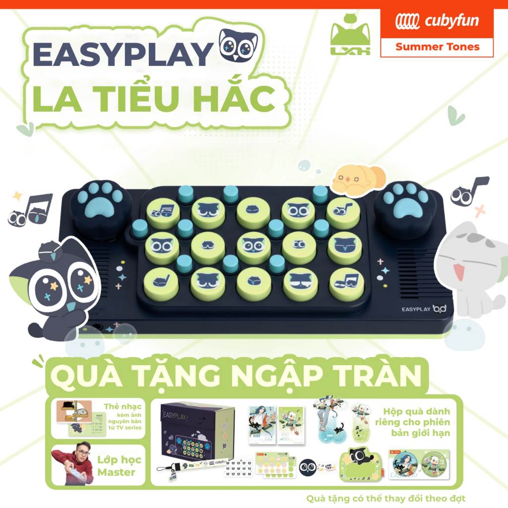 【Phiên bản giới hạn】Đàn Piano Mèo Easyplay La Tiểu Hắc