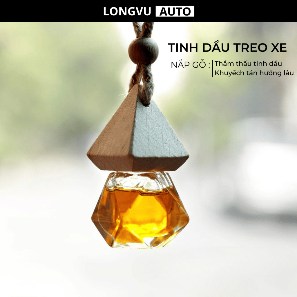 Tinh dầu thiên nhiên treo xe ô tô, Treo phòng nguyên chất có giấy chứng nhận - nhiều mùi hương nhập khẩu - LongVu Auto