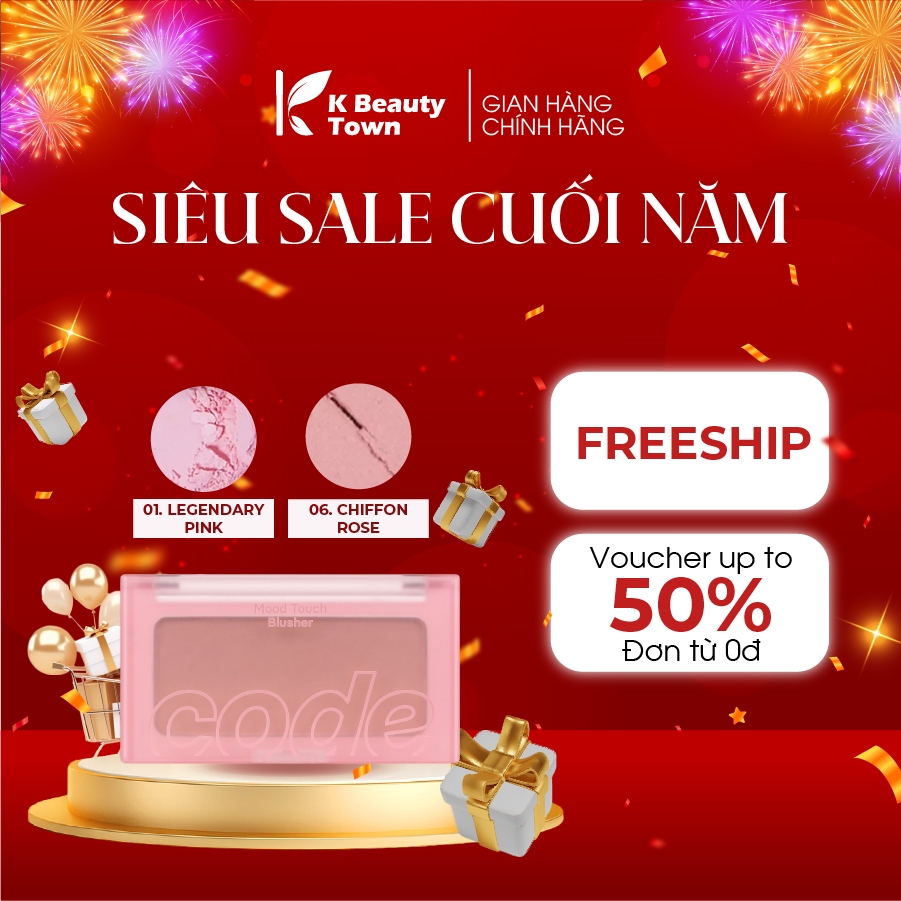 Phấn má hồng Code Glokolor Mood Touch  Blusher x K Beauty Town