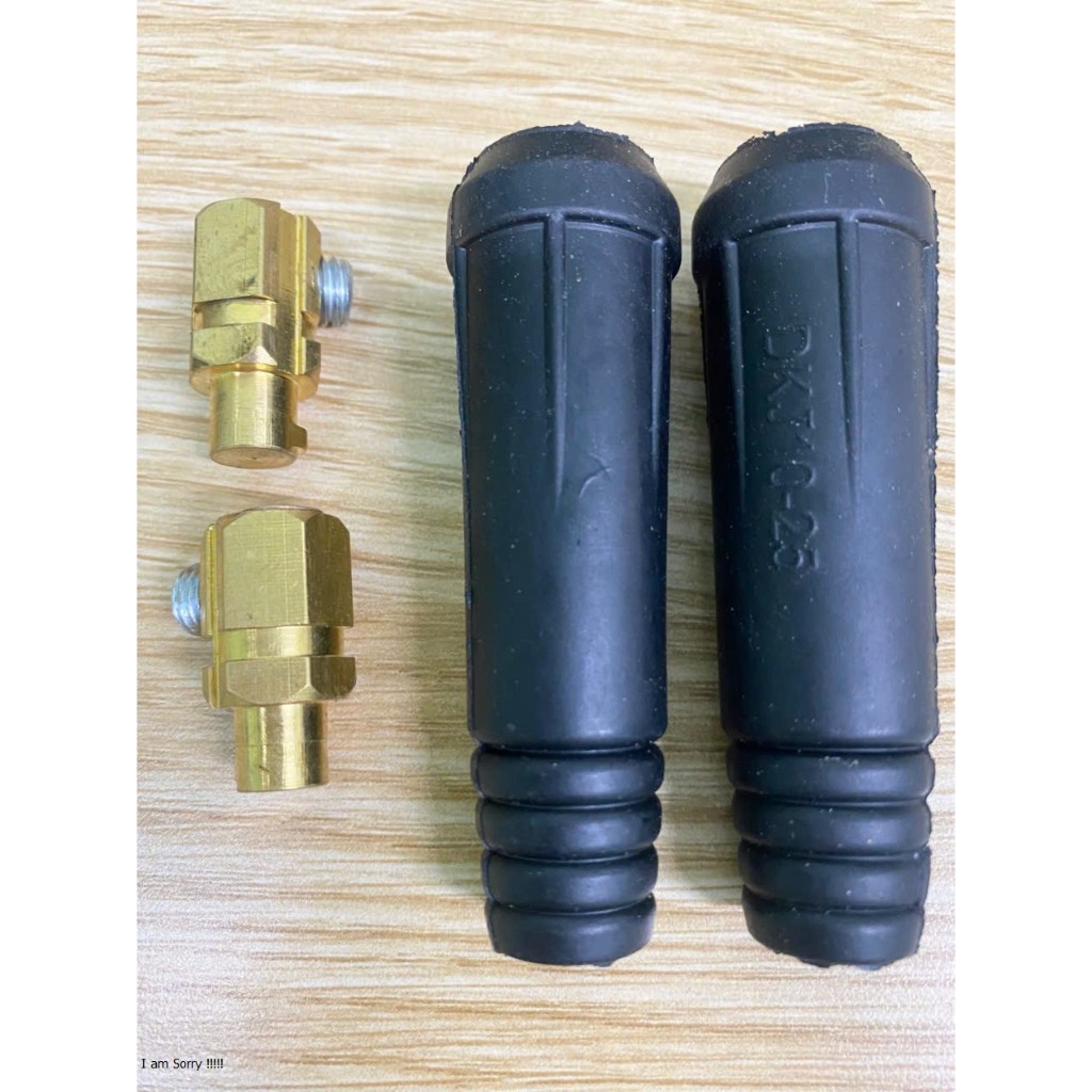 Bộ 2 Cọc Hàn Đực DKJ10-25 Đầu Nối Máy Hàn Dùng Cho Máy Hàn Nhỏ, DKJ35-50 (Lớn)