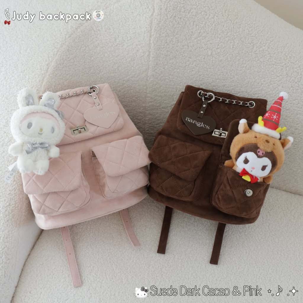 [SẴN] Túi Đeo Vai Balo 8angles Judy Size 11inch Kèm Charm Tim Đựng Vừa Ipad Mini Trendy