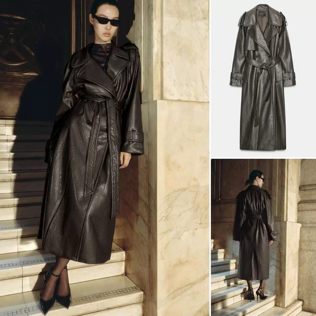 ÁO KHOÁC DA DÁNG DÀI XUẤT DƯ ZR XUẤT