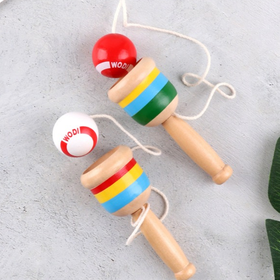 Đồ chơi tung hứng bóng, Kendama tung bóng Nhật Bản, cốc kỹ năng hứng bóng
