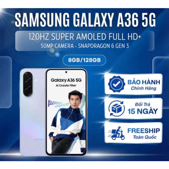 Điện thoại Samsung Galaxy A36 5G 8/128GB