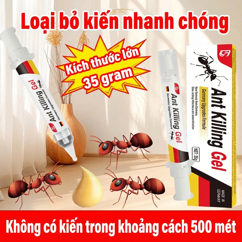 🐜Tiêu diệt tổ kiến🐜LZS thuốc diệt kiến gel diệt kiến 35g Nhật Bản  an toàn cho người và thú cưng