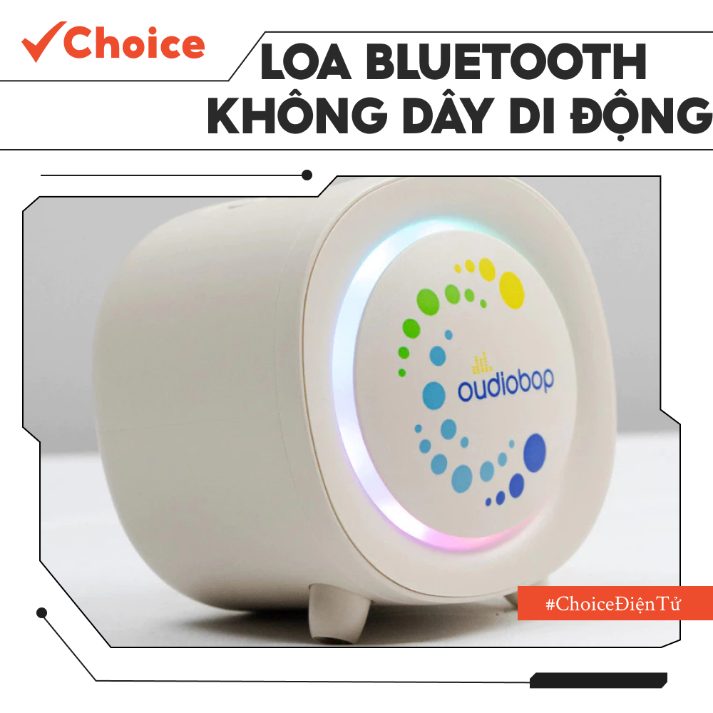 Loa bluetooth không dây di động Choice JS-0007 thời gian sử dụng 3-5 tiếng