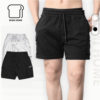  Quần short nam CARGO BAMIHOME BM chất vải nỉ chân cua thoáng khí thấm hút tốt form trên gối QN29 