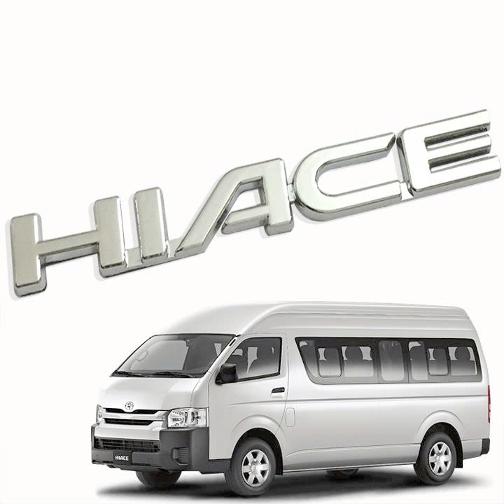 Chữ Nổi Hiace Dán Sau Xe Toyota Hiace - Tem Chữ Hiace Dán Đuôi Xe Toyota Hiace