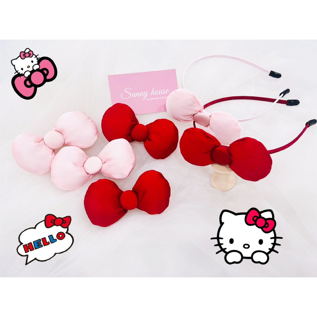 Kẹp tóc / bờm nơ Hello Kitty cho bé • Sunny house
