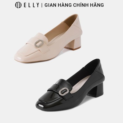 Giày cao gót nữ ELLY EG316 gót vuông 4cm da tổng hợp thời trang công sở