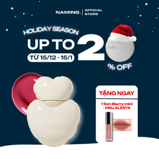   TẶNG SON MINI  Son tint căng bóng NAMING Glowy Heart Lip Tint 5.7g 