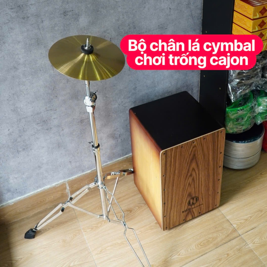 Lá cymbal 8/10/12 inch chơi trống cajon - lá xèng đồng