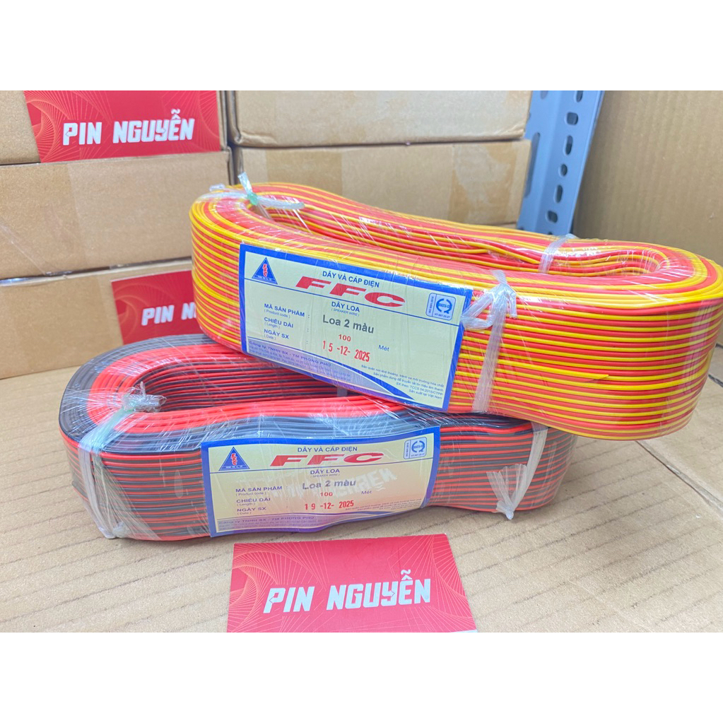 Dây Điện Đôi PHONG PHÚ 100 Mét Lõi Đồng Nguyên Chất 0.1