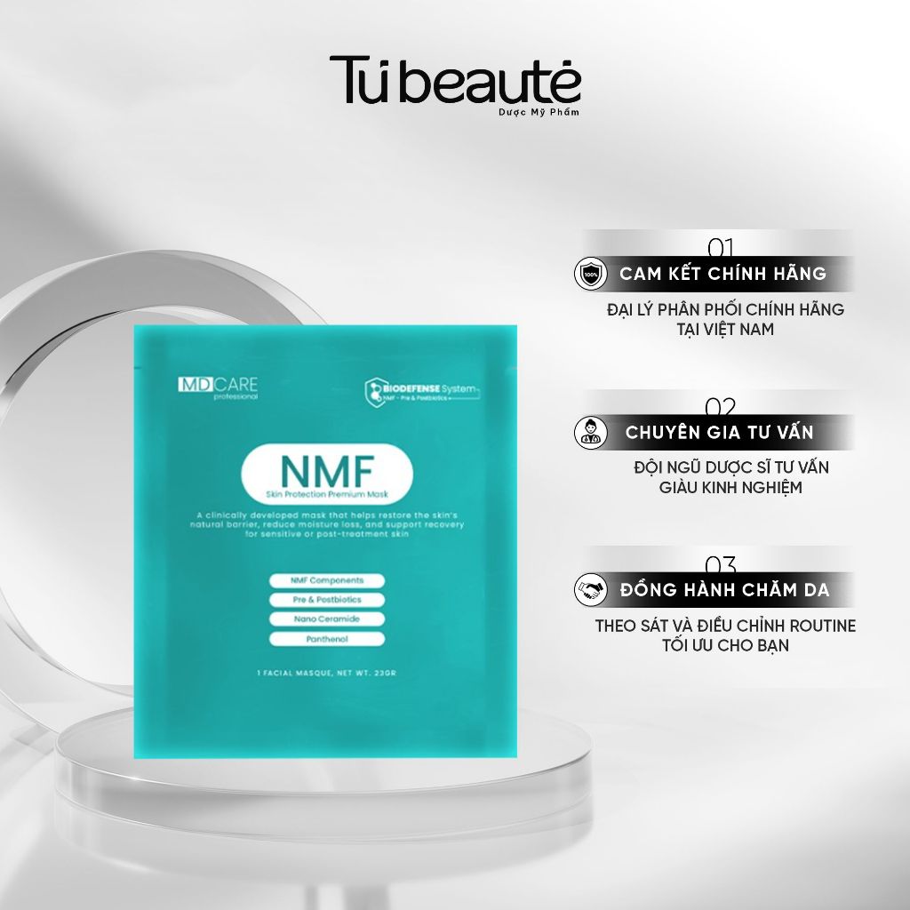 [HÀNG CÔNG TY] Mặt Nạ Cấp Ẩm MDCare NMF Skin Protection Premium Mask Lẻ Miếng