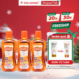   CB44  COMBO 3 Nước súc miệng Valentine 500ml Tặng 1 sữa tắm Thái Dương 7 Plus 50g 