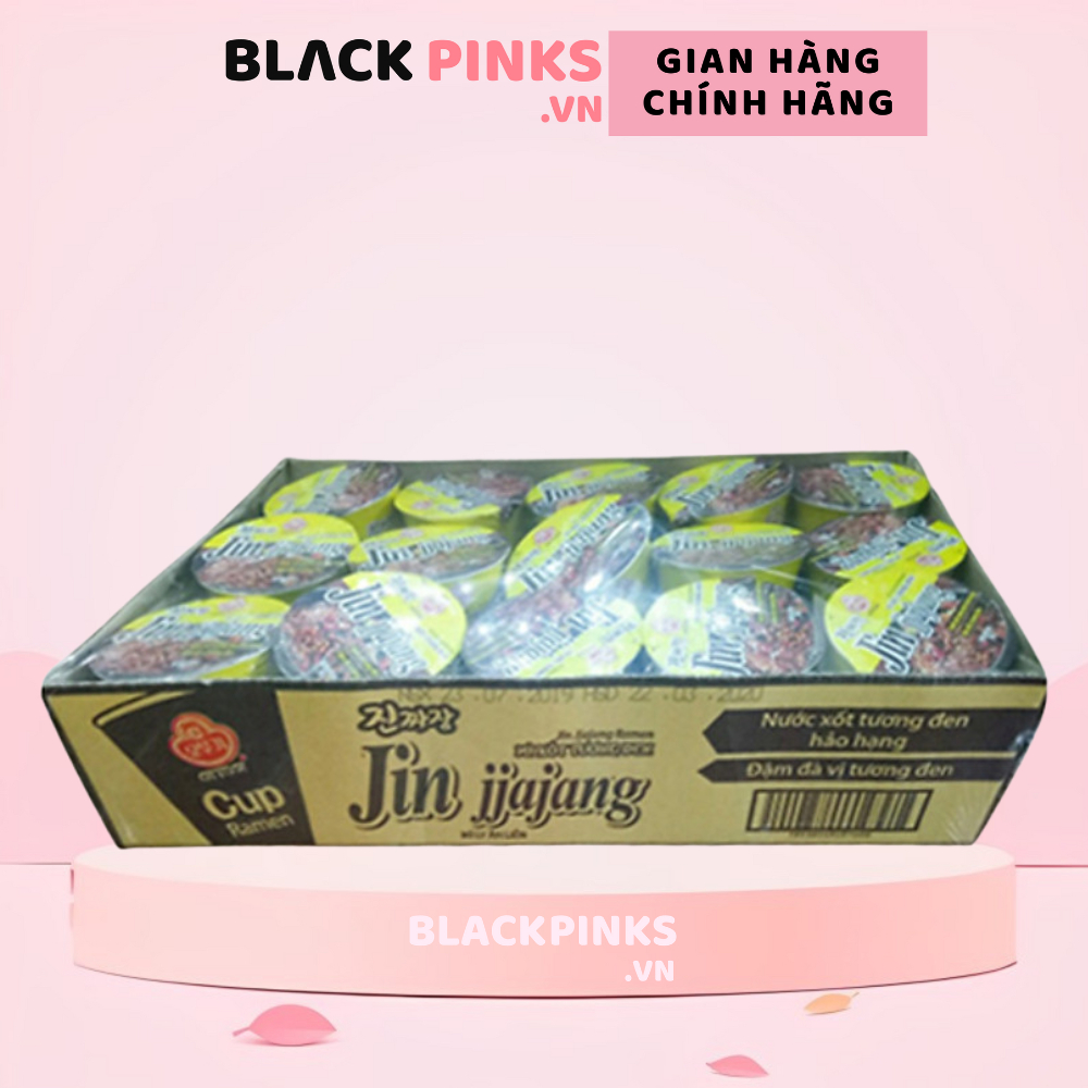 Thùng 15 ly mì xốt tương đen Jin Jjajang Ramen Ottogi 70g