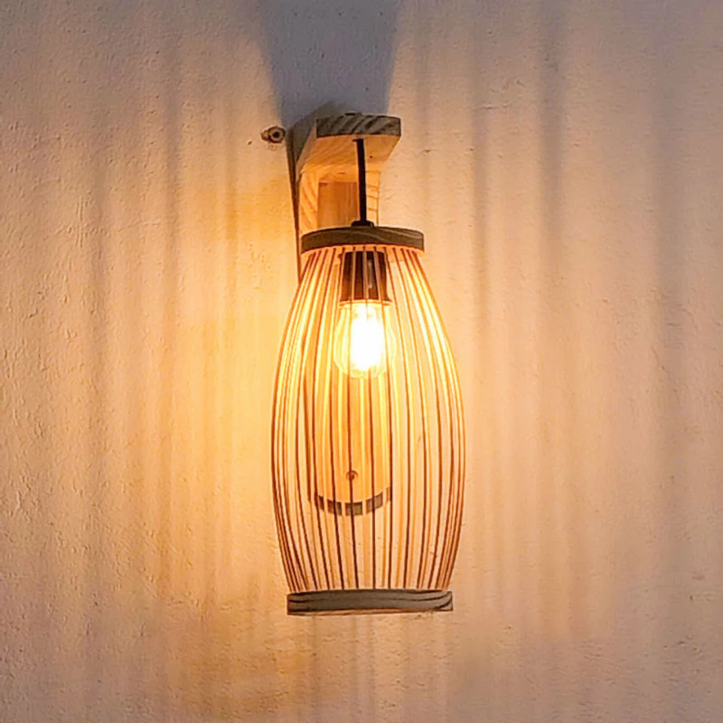[Top Value] Đèn Gỗ Treo Tường Quả Nhót Decor Phòng Ngủ, Homestay, Coffee Shop.