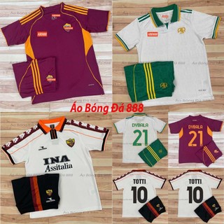  Bộ Quần Áo Bóng Đá CLB AS Roma 25 26 - Vải Polyester Gai Thái Cao Cấp 