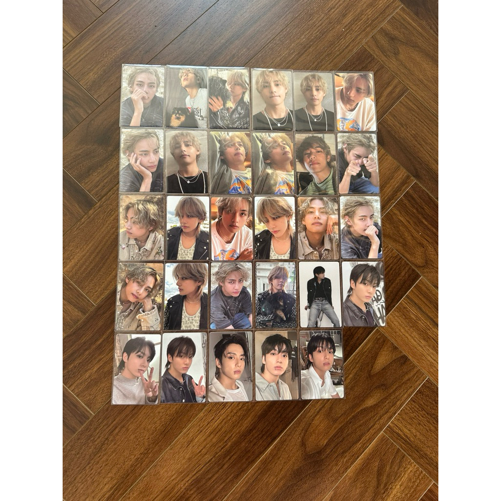 Pass card solo V Jungkook BTS layover golden