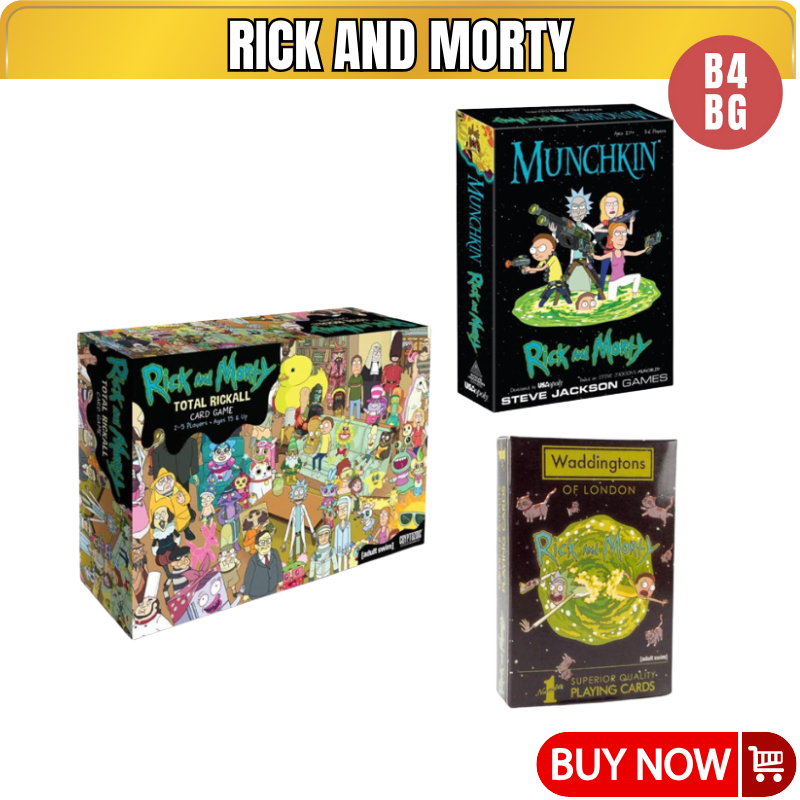 Board game rick and morty card game trò chơi thẻ bài 2 đến 5 người chơi vui nhộn bản đầy đủ B4KIDS