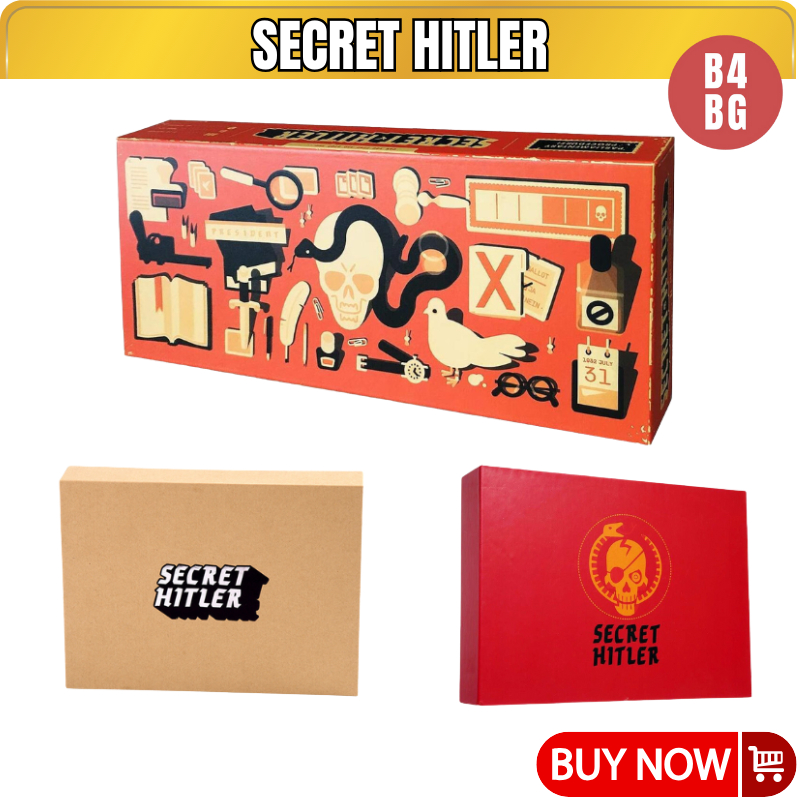 Trò chơi board game Secret Hitler, Bí mật Hitler, Truy tìm Hitler phiên bản cao cấp đầy đủ  B4KIDS