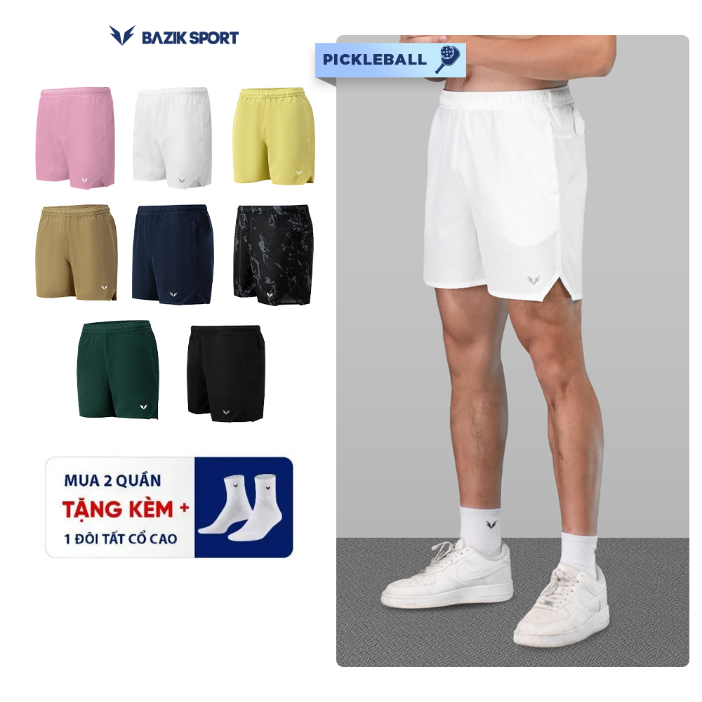 Quần Short Pickleball BAZIK Wings 6 Inch Techdry Thoáng khí, Thoải mái Vận động, Thể thao