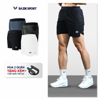  Quần Short Thể Thao Nam BAZIK 6 INCH Cạp Chun Thoáng Khí Thoải mái Chạy bộ Tập Gym 
