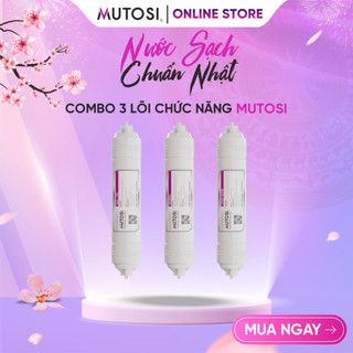 Combo 3 Lõi Lọc Nước chức năng Mutosi - Lõi T33/GAC, Lõi khoáng đá, Nano Bạc