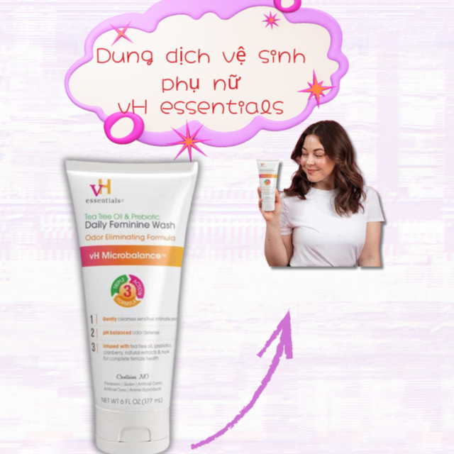Dung dịch vệ sinh phụ nữ hằng ngày vH essentials Của Mỹ - Hàng Chính Hãng
