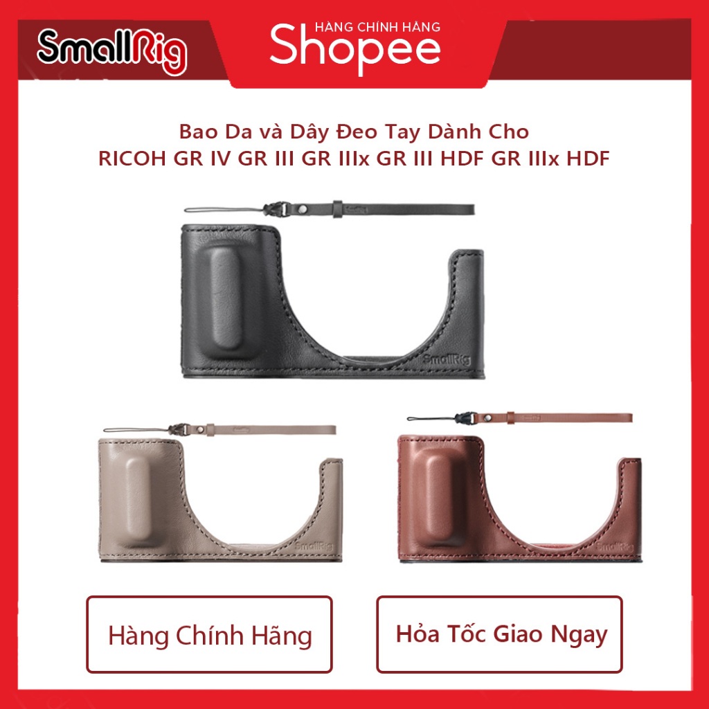 Bao Da SmallRig 5676 l SmallRig 5677 l SmallRig 5678 kèm Dây Đeo Dành Cho RICOH GR IV GR III GR IIIx