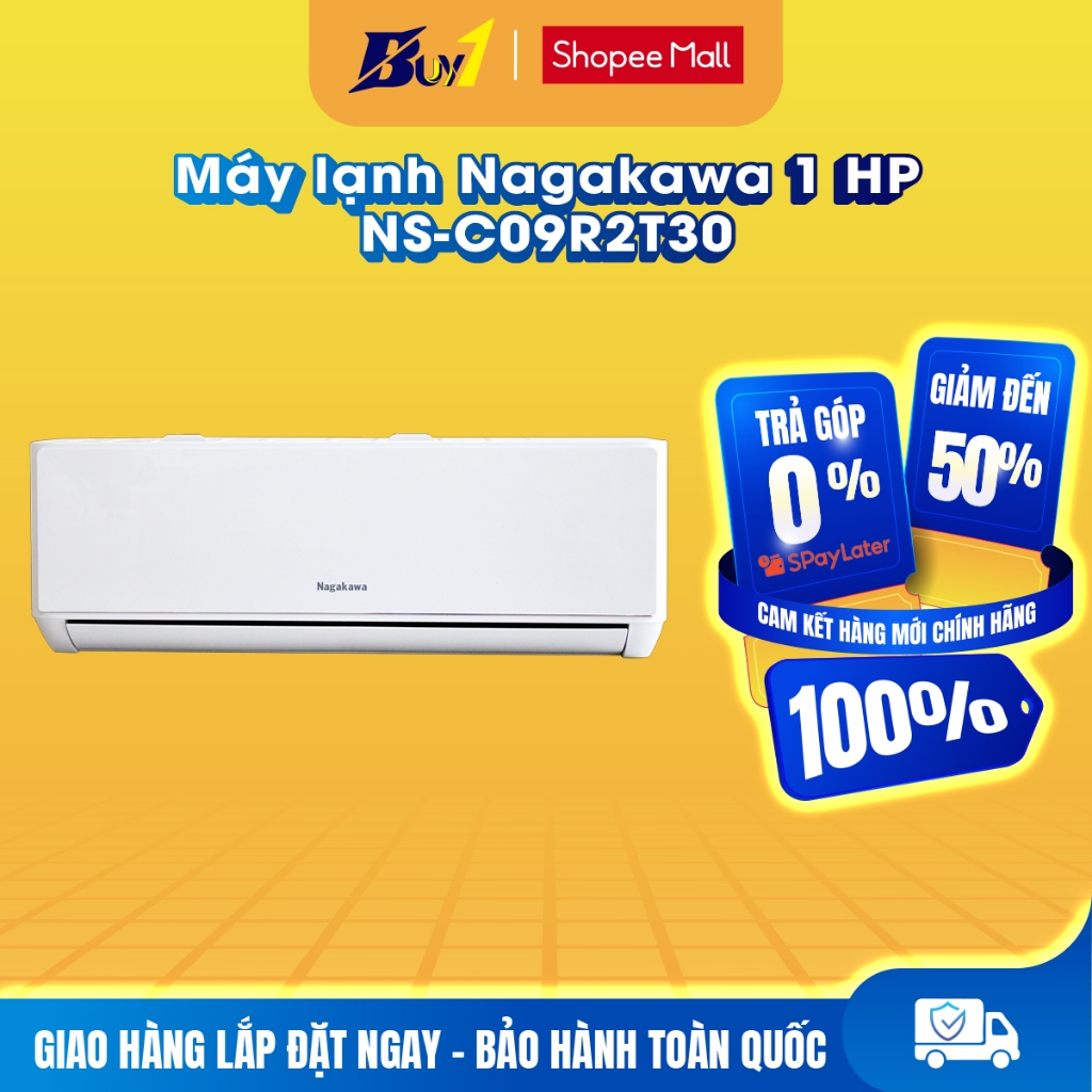 Máy lạnh Nagakawa 1 HP NS-C09R2T30 - Bảo hành chính hãng