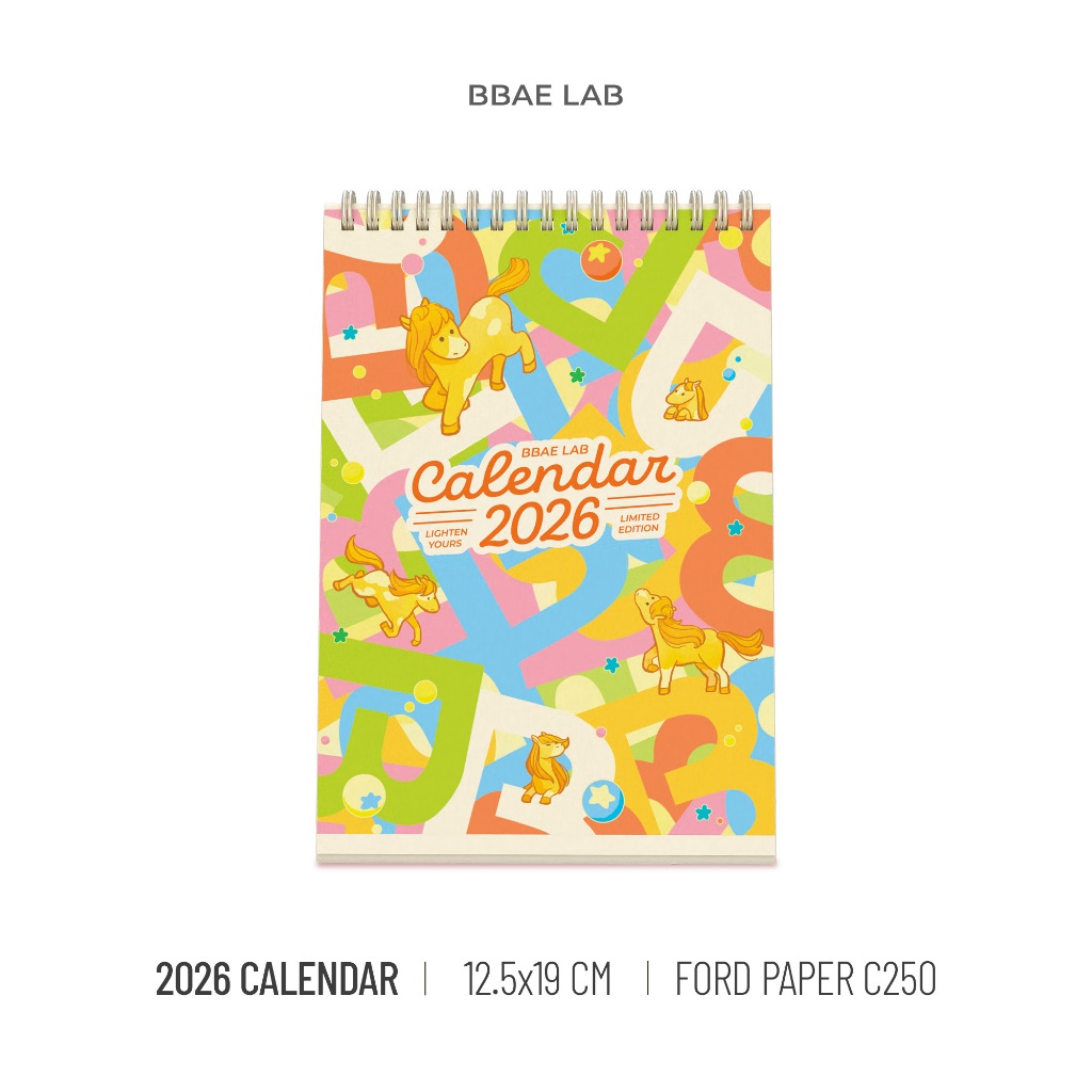 [QUÀ TẶNG] Lịch năm mới 2026 BBae Lab "Lighten yours" dành tặng khách hàng khi mua 2 hộp trở lên