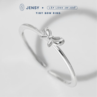  Nhẫn Bạc Nữ S925 JENSY Hình Nơ Nhỏ Nhắn "Tiny Bow" NLARJ9423. Nhẫn Bạc Nữ Xinh Xắn 
