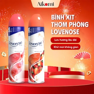  Xịt thơm phòng Lovenose nước hoa xịt phòng hương thơm tự nhiên dễ chịu lưu hương lâu dài 320ml 