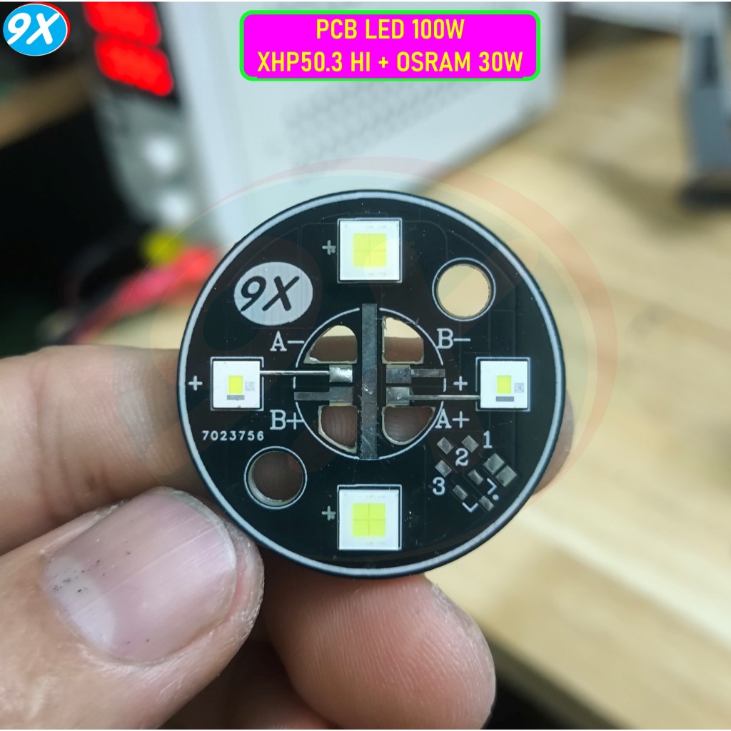 (điện áp 6V) PCB L4X Sole 2 Kênh XHP50.3 HI 20W + OSRAM 30W 4040 Tối Đa 100W