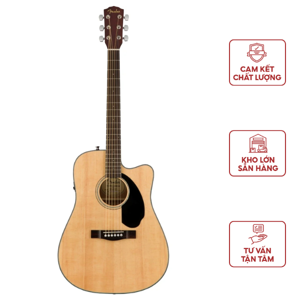 Đàn Guitar Acoustic FENDER CD-60SCE NAT - Lựa Chọn Hàng Đầu Cho Người Chơi Acoustic Dưới 10 Triệu