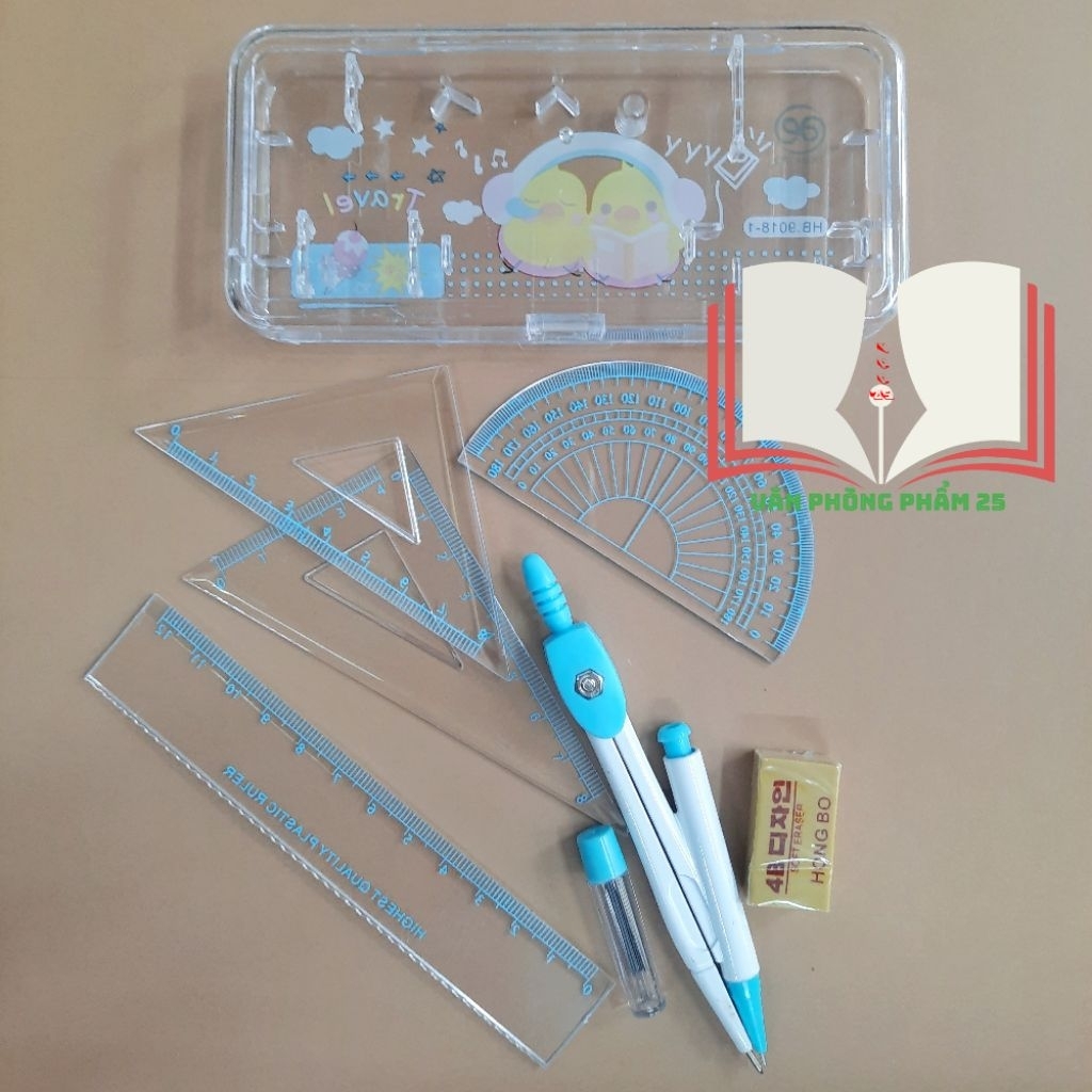 Bộ eke-thước kẻ-compa ( 9001+ 9018)
